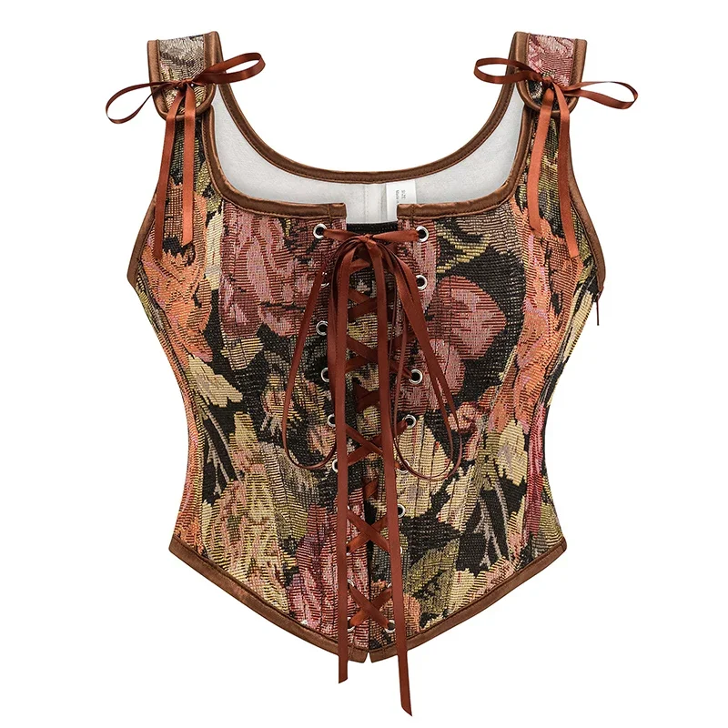 Corset Waist Cinch - مشد برباط قوطي عتيق للنساء ،