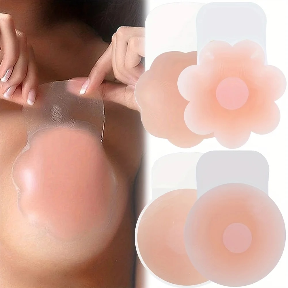 Silicone Bra Adhesive - ملصق حمالة صدر غطاء حلمة من