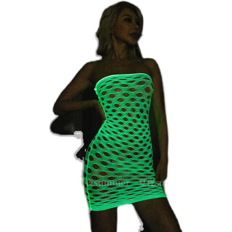 Bodystocking Fishnet - مضيئة توهج في الظلام شبكة صيد