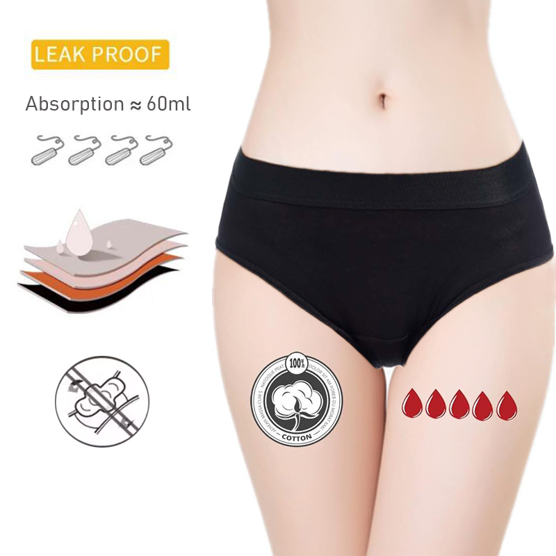 Period Panty Absorbent - 4-Layer ماصة مانعة للتسرب سراويل الحيض