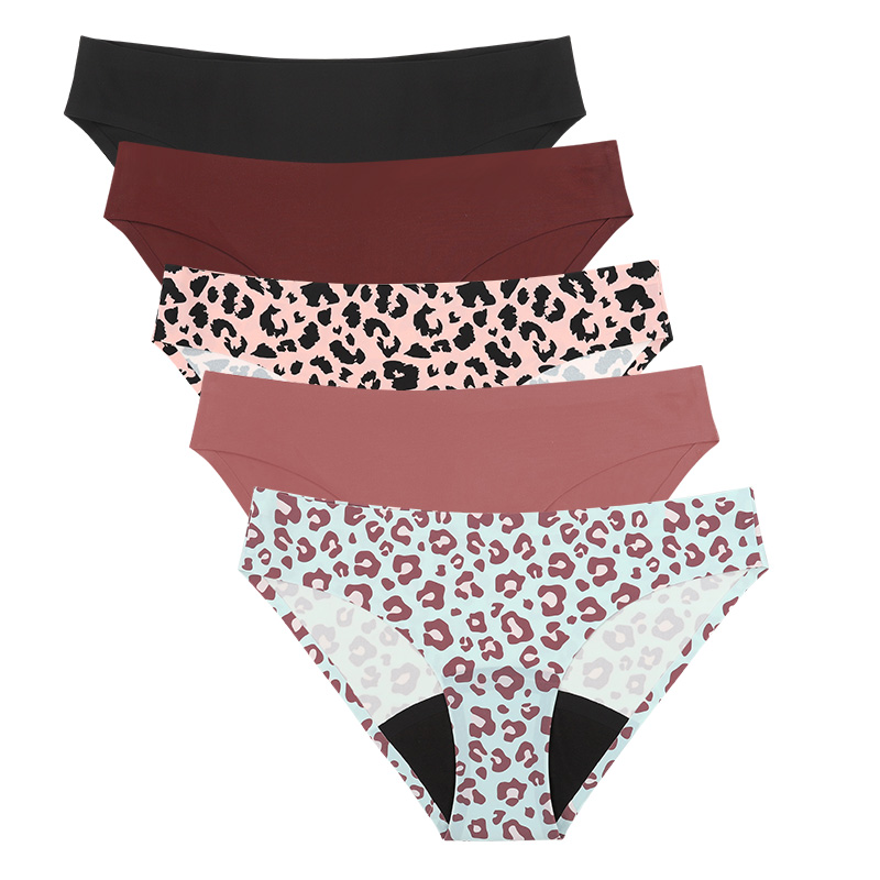 Period Panty Absorbent - نمط جديد ليوبارد النساء تنفس فترة