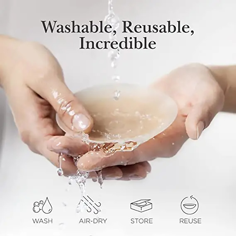قابلة لإعادة الاستخدام سيليكون - مراجعة Silicone Bra Adhesive وسعره