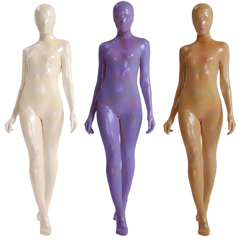 بدلة زنتاي نسائية لامعة متدرجة - مراجعة Shapewear Bodysuit Firm وسعره