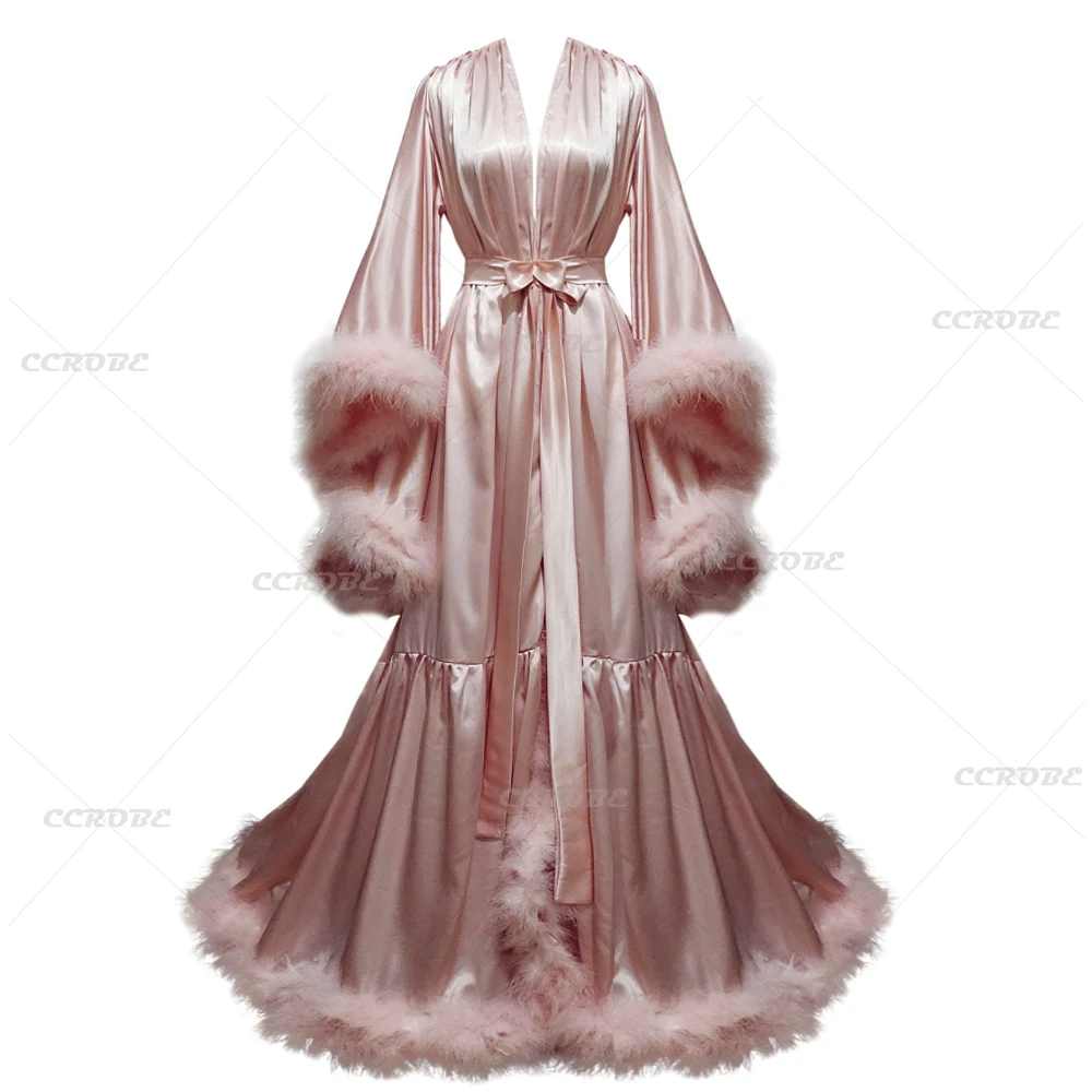 رداء حمام بأكمام مضيئة من الري - مراجعة Robe Silk Women وسعره