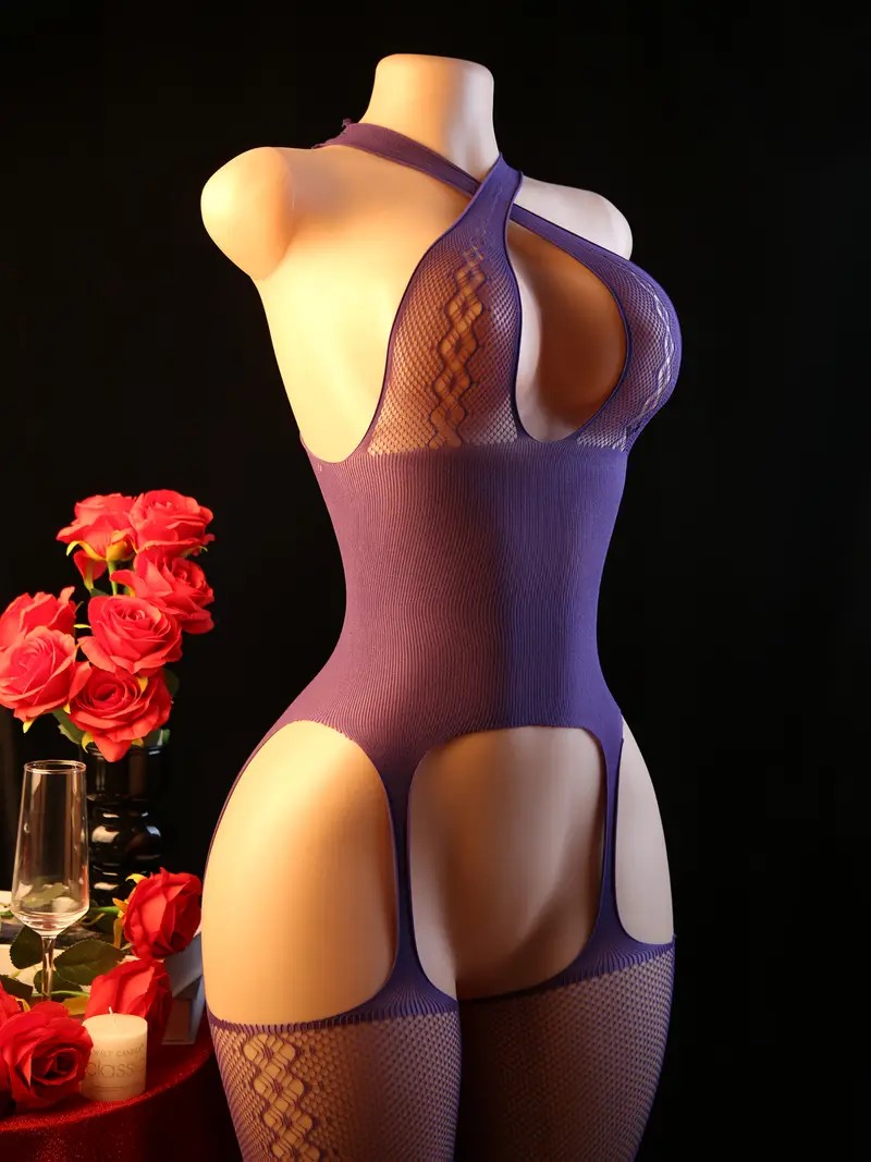 طقم ملابس داخلية نسائية مثيرة، - مراجعة Bodystocking Fishnet وسعره