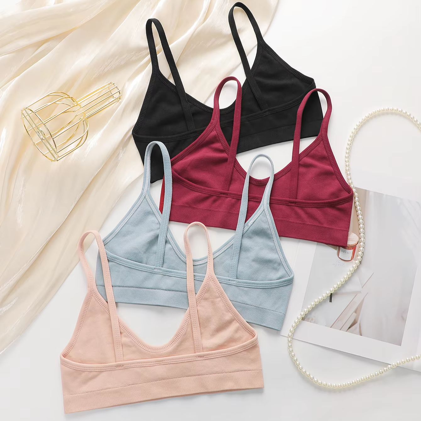 حمالة صدر نسائية بدون خياطة وب - مراجعة Bralette Wireless Soft وسعره